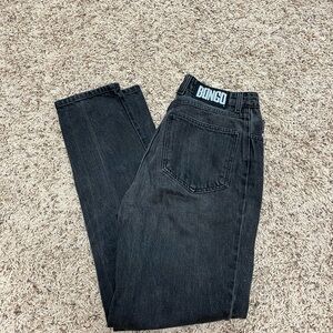 Vintage Bongo Jeans Women 11 Black High Waist Original Slim